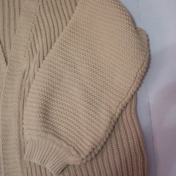 WHO WHAT WEAR OPEN CARDIGAN BEIGE - Picture 3 of 10